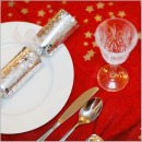 Christmas dinner place setting