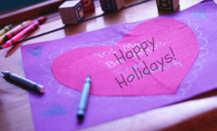 Happy holidays card