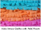Kids Christmas Crafts with Felt/Foam