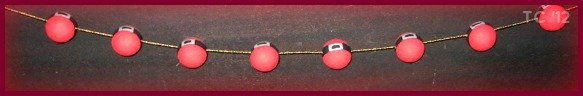 Santa Ball Garland
