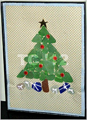 Sea Glass Christmas Tree