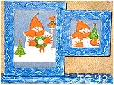 Snowman Double Frame