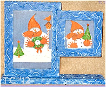 Snowman double Frame